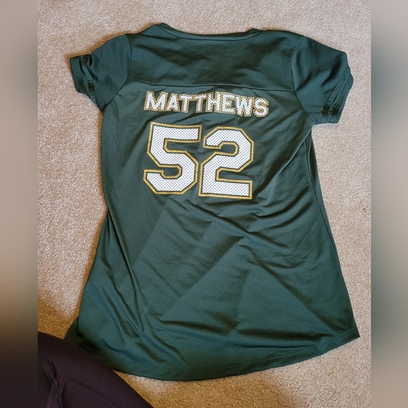 NFL GREEN BAY PACKERS WOMENS #52 Clay Matthews JERSEY LARGE Tee short sleeve Gre - Picture 5 of 7